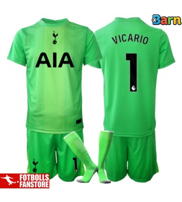 Tottenham Hotspur Guglielmo Vicario #1 Målvakt Hemmatröja Barn 2025-26 Kortärmad (+ Korta byxor)